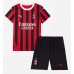 Maglie da calcio AC Milan Alvaro Morata #7 Prima Maglia Bambino 2024-25 Manica Corta (+ Pantaloni corti)